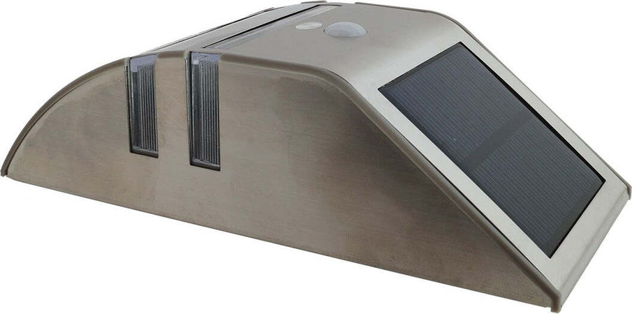 SEGNAPASSI LAMPADA LUCE LED CON PANNELLO SOLARE RICARICABIL SENSORE CREPUSCOLARE  Trade Shop italia - Napoli, Commerciovirtuoso.it