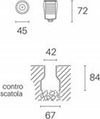 Segnapasso-Da-Esterno-Moderno-D4,5Cm-Hangar-Alluminio-E-Cromo-Led-2,5W-4000K