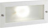 Segnapasso-Esterno-Incasso-Aperto-Escape-Alluminio-E-Vetro-Bianco-Led-10W-4000K