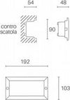 Segnapasso-Esterno-Incasso-Aperto-Escape-Alluminio-E-Vetro-Bianco-Led-10W-4000K