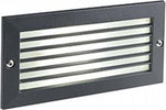 Segnapasso-Esterno-Incasso-Chiuso-Escape-Alluminio-E-Vetro-Nero-Led-10W-3000K