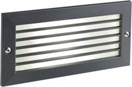 Segnapasso-Esterno-Incasso-Chiuso-Escape-Alluminio-E-Vetro-Nero-Led-10W-4000K