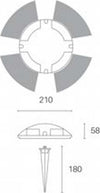 Segnapasso-Esterno-Moderno-Upper-Alluminio-E-Termoplastica-Grigio-Led-4W-4000K
