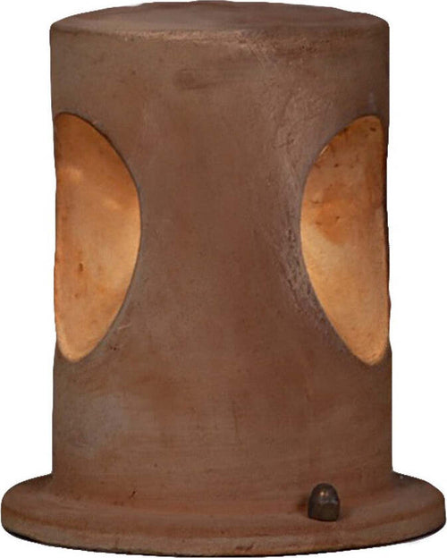 Segnapasso-esterno-Toscot-U-BOAT-P213C-40-IP65-LED-triemissione-terracotta-lampioncino-lampada-terra-giardino