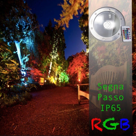 SEGNAPASSO FARETTO CALPESTABILE LED COB RGB 30W IP65 2700 LUMEN CON TELECOMANDO  Trade Shop italia - Napoli, Commerciovirtuoso.it