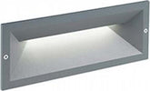 Segnapasso-Incasso-Chiuso-Mask-Alluminio-E-Termoplastica-Grigio-Led-12W-4000K