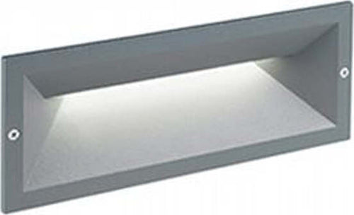 Segnapasso-Incasso-Chiuso-Mask-Alluminio-E-Termoplastica-Grigio-Led-12W-4000K