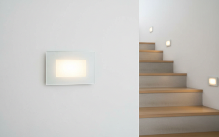 SEGNAPASSO LED 4W INCASSO SCATOLA 503 3000K 4000K 6000K IP65 CORNICE VETRO bianco