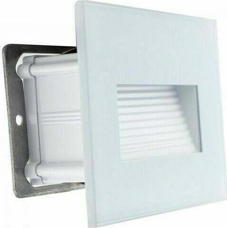 SEGNAPASSO LED 4W INCASSO SCATOLA 503 3000K 4000K IP65 CORNICE VETRO bianco Illuminazione/Illuminazione per esterni/Luci per sentieri Zencoccostore - Formia, Commerciovirtuoso.it