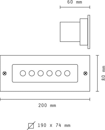 Segnapasso Led 6W Argento da incasso a parete 220v Rettangolare IP65 Fai da te/Materiale elettrico/Trasformatori Zencoccostore - Formia, Commerciovirtuoso.it