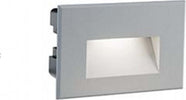 Segnapasso-Liscio-Da-Esterno-Moderno-Spina-Color-Alluminio-E-Vetro-Led-3W-4000K