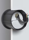 Segnapasso-Moderno-Da-Esterno-Alluminio-Nero-Luce-Led-3W-Ip54