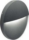 Segnapasso-Moderno-Geo-Round-Alluminio-Grafite-6W-Led-3000K