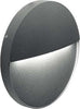 Segnapasso-Moderno-Geo-Round-Alluminio-Grafite-6W-Led-3000K
