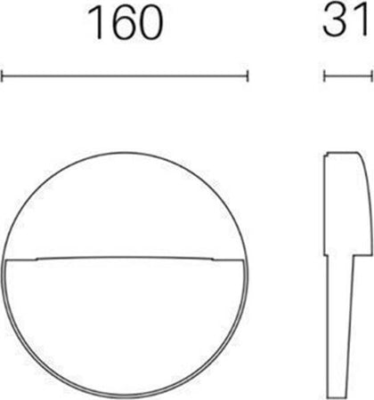 Segnapasso-Moderno-Geo-Round-Alluminio-Grafite-6W-Led-3000K