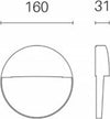 Segnapasso-Moderno-Geo-Round-Alluminio-Grafite-6W-Led-4000K