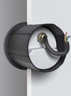 Segnapasso-Moderno-Per-Esterno-Alluminio-Nero-Luce-Led-3W-Ip54