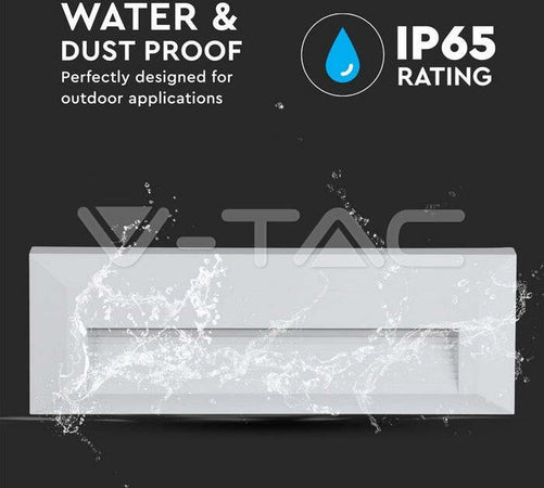 SEGNAPASSO RETTANGOLARE V-TAC VT-1162 PUNTO LUCE LED SMD 3W A PARETE IP65 BIANCO - SKU-211326 Illuminazione/Illuminazione per esterni/Luci per sentieri Zencoccostore - Formia, Commerciovirtuoso.it