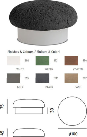 Segnapasso-rustico-esterno-9010-Belfiore-OOLITE-TERRA-1115F-24V-3000K-600Lm-lampada-terra-classica