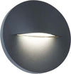 Segnapasso-Tondo-Moderno-Open-Alluminio-Grafite-3W-Led-3000K