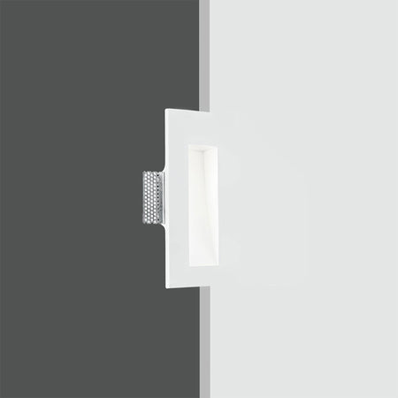 *STOCK* Portafaretto In Gesso Ceramico LED ad incasso Segnapasso 245x110mm 1X1W CREE XP-E IP20 3.2V