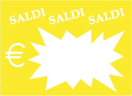 Segnaprezzi Flash Saldi - 8x11 cm - colori assortiti - CWR - conf. 50 pezzi Casa e cucina/Tessili per la casa/Decorazioni per finestre/Sticker decorativi da finestra Eurocartuccia - Pavullo, Commerciovirtuoso.it