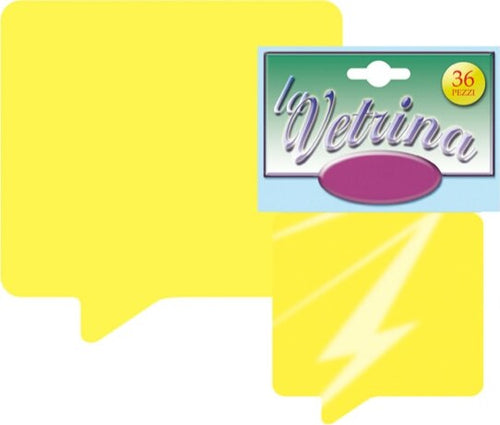 Segnaprezzi Fumetto - 8x8 5 cm - giallo - CWR - conf. 36 pezzi Casa e cucina/Tessili per la casa/Decorazioni per finestre/Sticker decorativi da finestra Eurocartuccia - Pavullo, Commerciovirtuoso.it