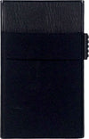 Sei-G-portacarte-in-alluminio-nero-con-tasca-elastica