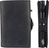 Sei-G-portacarte-safe-magnetic-nero-con-custodia-in-pelle-nera
