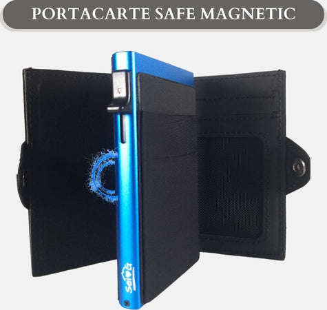 Sei-G-portacarte-safe-magnetic-royal-con-custodia-in-pelle-nera