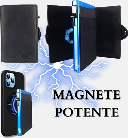 Sei-G-portacarte-safe-magnetic-royal-con-custodia-in-pelle-nera