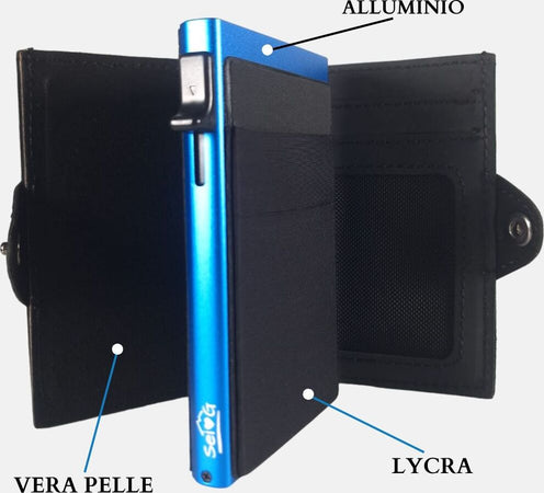 Sei-G-portacarte-safe-magnetic-royal-con-custodia-in-pelle-nera