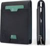 SEI-G-Portafoglio-nero-uomo-portacarte-blocco-RFID