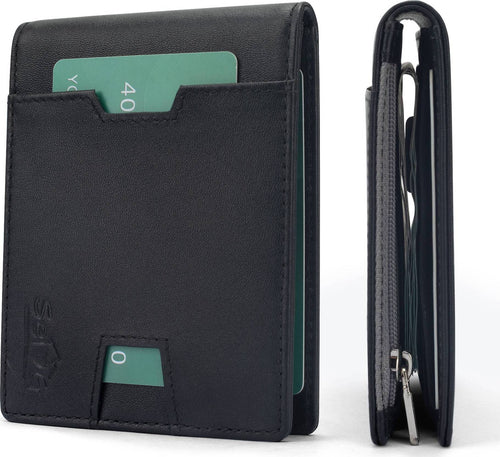 SEI-G-Portafoglio-nero-uomo-portacarte-blocco-RFID