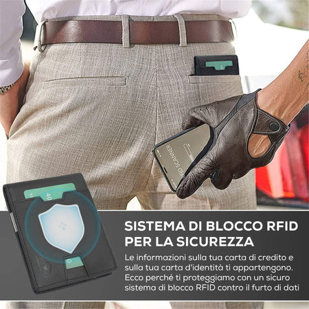 SEI-G-Portafoglio-nero-uomo-portacarte-blocco-RFID