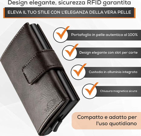 SEI-G-Portafoglio-uomo-portacarte-marrone-blocco-RFID