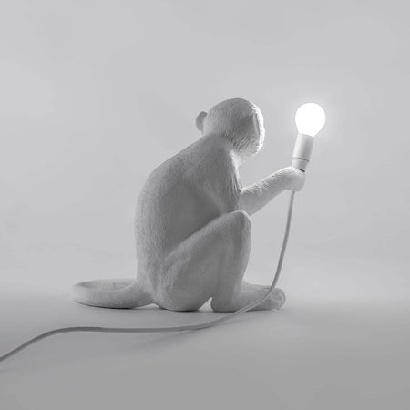 Seletti The Monkey Lamp Black Sitting Version