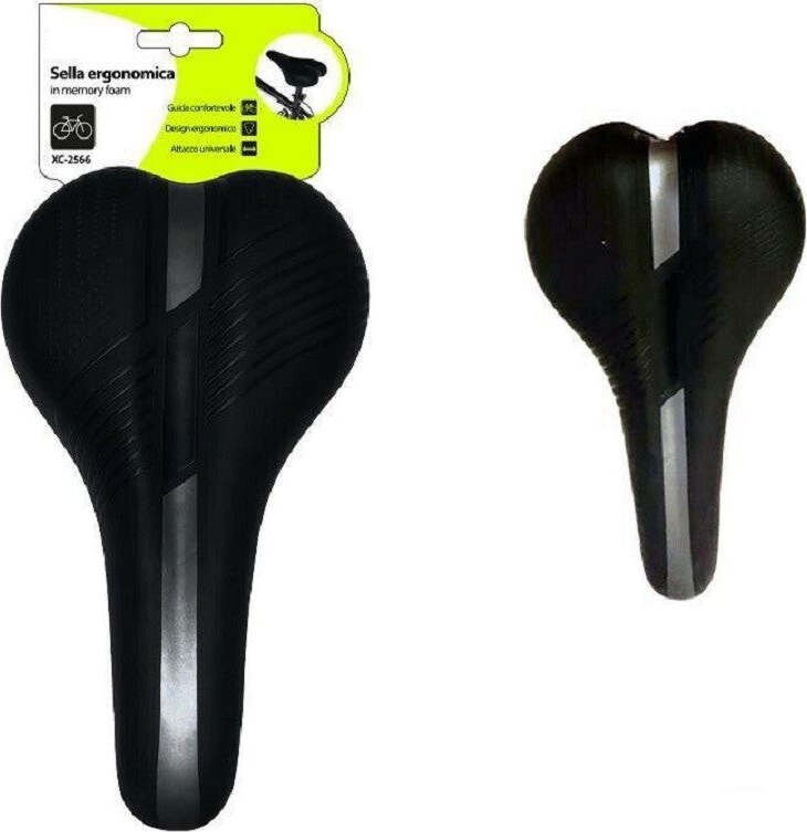 Sella Bici Bicicletta In Memory Foam Morbida Gel Sportiva
