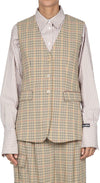 Semi-Couture-Semi-Couture---Gilet---440503---Beige/Rosso-da-donna