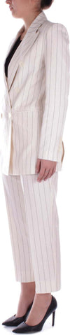 Semicouture-Pantaloni-Panna-nero-da-donna