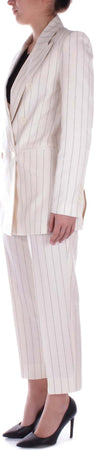 Semicouture-Pantaloni-Panna-nero-da-donna