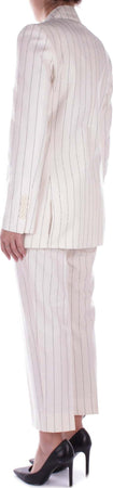 Semicouture-Pantaloni-Panna-nero-da-donna