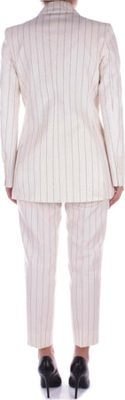 Semicouture-Pantaloni-Panna-nero-da-donna