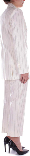 Semicouture-Pantaloni-Panna-nero-da-donna