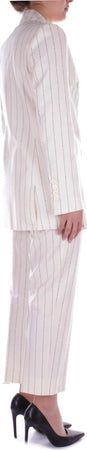 Semicouture-Pantaloni-Panna-nero-da-donna