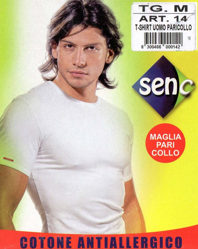 Senc maglietta elasticizzata per uomo (scollo a giro) art. 14