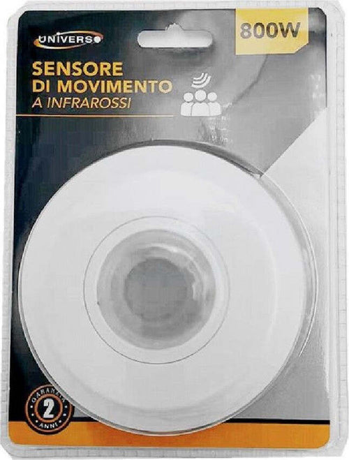 Sensore Di Movimento A Infrarossi 360? Per Lampadine 800watt Ip20 Bianco Yca1050 Casa, arredamento e bricolage > Sicurezza e Antifurti Trade Shop italia - Napoli, Commerciovirtuoso.it