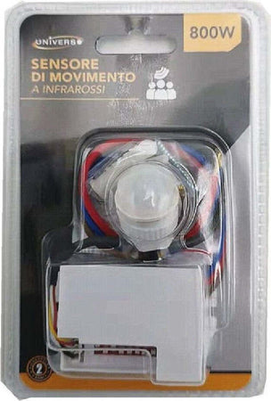 Sensore Di Movimento A Infrarossi Bianco Per Lampade Led Max 800 W Ip20 Ycb1050 Casa, arredamento e bricolage > Sicurezza e Antifurti Trade Shop italia - Napoli, Commerciovirtuoso.it