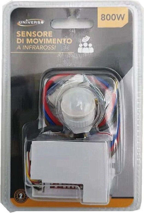 Sensore Di Movimento A Infrarossi Bianco Per Lampade Led Max 800 W Ip20 Ycb1050 Casa, arredamento e bricolage > Sicurezza e Antifurti Trade Shop italia - Napoli, Commerciovirtuoso.it