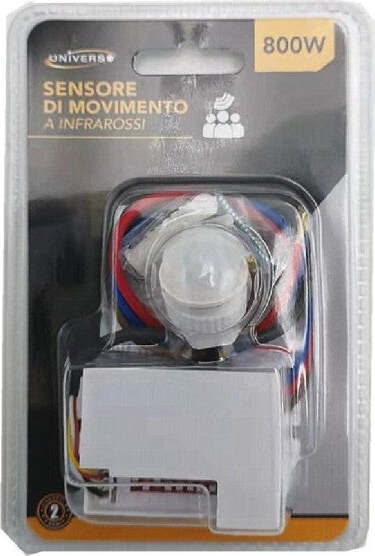 Sensore Di Movimento A Infrarossi Bianco Per Lampade Led Max 800 W Ip20 Ycb1050 TrAdE Shop Traesio